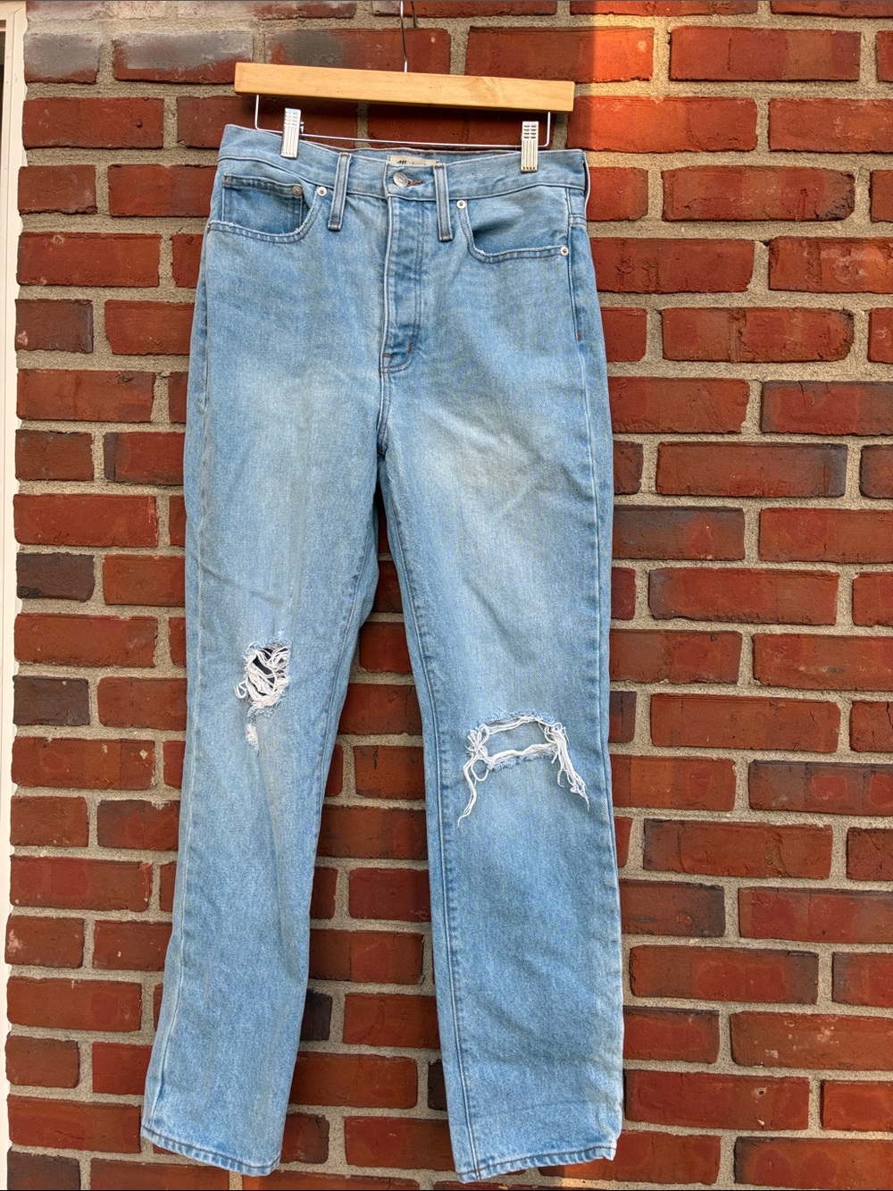 Madewell Full Length Classic Straight Jeans